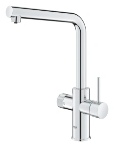 Смеситель для кухонной мойки GROHE Blue Pure Minta с функцией фильтрации, без фильтра в комплекте, хром (30588000)