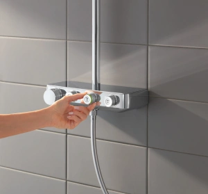 Душевая система GROHE Euphoria SmartControl System 310 Cube Duo с термостатом для душа, хром (26508000)