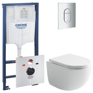 Комплект инсталляции GROHE Rapid SL 3 в 1 с унитазом Пик CN4007 и звукоизоляционным комплектом (NW0842)