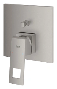 Внешняя часть смесителя для ванны GROHE Eurocube с переключателем на 2 положения, суперсталь (24062DC0)