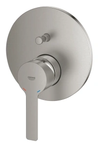 Внешняя часть смесителя для ванны GROHE Lineare, суперсталь (24064DC1)