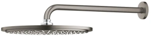 Верхний душ GROHE Rainshower с душевым кронштейном, 1 режим, темный графит матовый, (26066AL0)