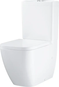 Унитаз-компакт с бачком и сиденьем микролифт GROHE Clova, альпин-белый (39909000)
