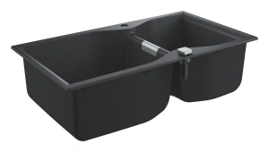 Мойка GROHE K700 с двумя чашами, 900 x 500 мм, черный гранит (31658AP0)