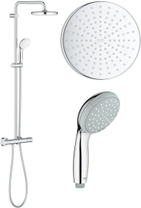 Душевая система GROHE Bau System 210 с термостатом для душа, хром (26699000)