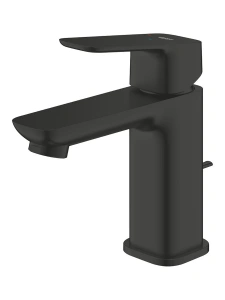 Смеситель для раковины GROHE Cubeo с донным клапаном, S-size, матовый черный (1017312430)