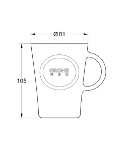 Набор чашек GROHE Red (4 шт) (40432000)