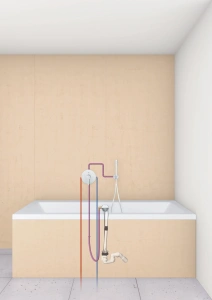 Наливной, сливной и переливной гарнитур GROHE Talentofill для анатомических ванн, встраиваемая часть, (28991000)