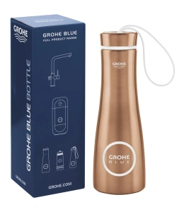 Бутылка для воды из нержавеющей стали GROHE Blue, теплый закат матовый (40848DL0)