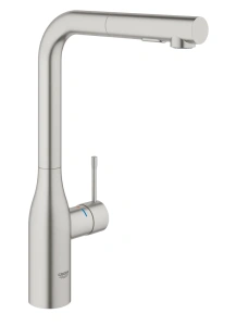 Смеситель для кухни GROHE Essence с вытяжным изливом 2jet, суперсталь (30504DC0)