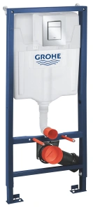 Комплект инсталляции для унитаза, GROHE Rapid SL 3 в 1 с панелью смыва Skate Cosmopolitan, хром (39501000)