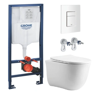 Комплект инсталляции GROHE Rapid SL 38772SH0 с унитазом Aquatek КЛАССИК AQ1112T-00 и сиденьем с микролифтом (NW0256)