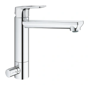 Смеситель для кухни GROHE BauLoop с запорным вентилем, хром (31713000)
