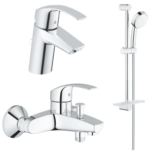 Комплект смесителей GROHE Eurosmart с душевым гарнитуром Tempesta Cosmopolitan 100, хром (NB0079)
