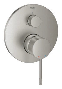 Внешняя часть смесителя для ванны GROHE Essence с переключателем на 3 положения, суперсталь (24092DC1)