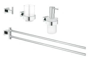 Набор аксессуаров GROHE Essentials Cube (4 предмета), хром (40847001)