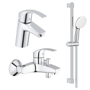 Готовый комплект для ванной комнаты GROHE Tempesta, хром (NB0007)