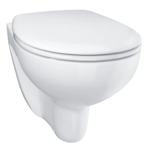 Унитаз подвесной с сиденьем с микролифтом GROHE Bau Ceramic, альпин-белый (39351000)