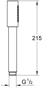 Ручной душ GROHE Sena Stick, 1 режим, никель глянцевый (26465BE0)
