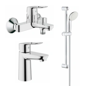 Готовый комплект для ванной комнаты GROHE BauLoop, хром (NB0055)