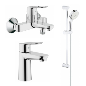Готовый комплект для ванной комнаты GROHE BauLoop, хром (NB0056)