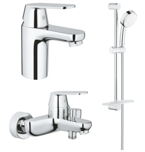 Комплект смесителей GROHE Eurosmart Cosmopolitan с душевым гарнитуром Tempesta Cosmopolitan 100, хром (NB0080)