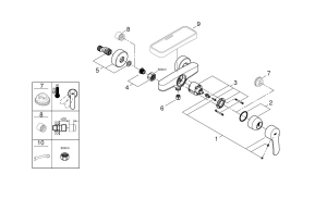 Смеситель для душа GROHE Eurostyle Cosmopolitan, хром (33590002)