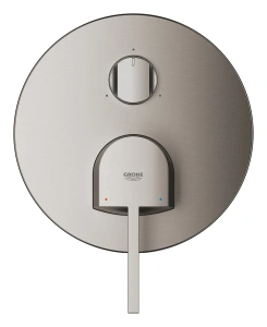 Внешняя часть смесителя для ванны GROHE Plus с переключателем на 3 положения, темный графит матовый (24093AL3)