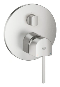 Внешняя часть смесителя для ванны GROHE Plus с переключателем на 3 положения, суперсталь (24093DC3)