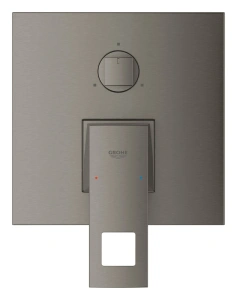 Внешняя часть смесителя для ванны GROHE Eurocube с переключателем на 3 положения, темный графит матовый (24094AL0)