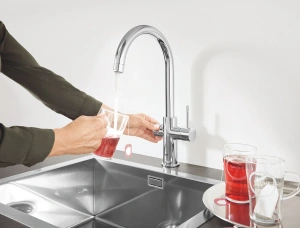 Комплект для кухни GROHE Red Basic Duo, смеситель и бойлер размера M, хром (30320000)