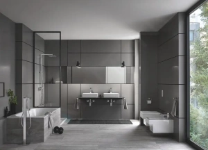 Внешняя часть смесителя для ванны GROHE Eurocube, хром (23672001)