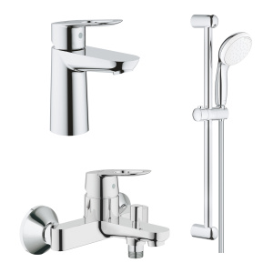 Готовый комплект для ванной комнаты, GROHE BauLoop, хром (121827)