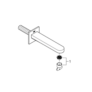 Излив для ванны GROHE Plus, хром (13404003)