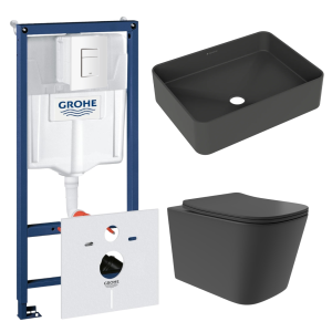 Комплект инсталляции GROHE Rapid SL 38772SH0 с унитазом Aqueduto MACIO Plus MACТ0240 и раковиной Aqueduto ESPIRAL ESP0440 (NW0516)