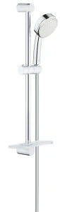 Душевой гарнитур GROHE New Tempesta Cosmopolitan 100 с мыльницей, 2 режима струи, душевая штанга 600 мм, 5,7 л/мин, хром (27928002)