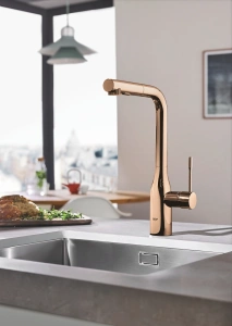 Смеситель для кухни GROHE Essence с вытяжным изливом 2jet, хром (30504000)
