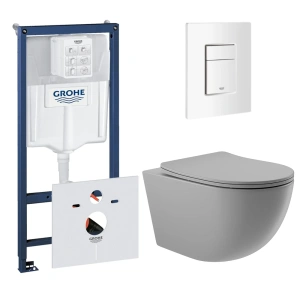Комплект инсталляции GROHE Rapid SL 38772SH0 с унитазом Aqueduto OVO OVOT2130 и сиденьем с микролифтом (NW0555)