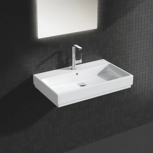 Раковина подвесная GROHE Cube Ceramic 80 см, альпин-белый (3946900H)
