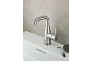 Смеситель для раковины GROHE Essence с донным клапаном, суперсталь (23462DC1)