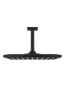 Верхний душ GROHE Rainshower Mono 310 Cube с душевым кронштейном, 7,5 л/мин, 1 режим, 142 мм, матовый черный (265662430)