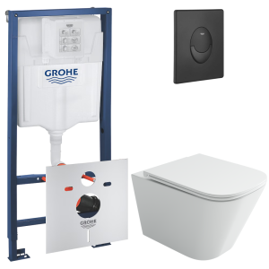 Комплект инсталляции GROHE Rapid SL 3 в 1 с унитазом Союз CN4009T и звукоизоляционным комплектом (NW0797)