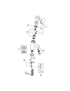 Смеситель для раковины GROHE Concetto с ограничением расхода воды, хром (3224010E)