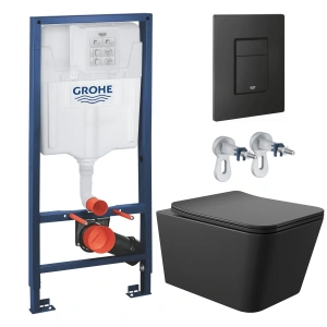 Комплект инсталляции GROHE Solido 38811KF0 с унитазом Aqueduto MACIO MAC0140 и раковиной Aqueduto ESPIRAL D400 ESP0140 (NW0427)