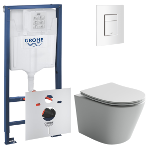 Комплект инсталляции GROHE Rapid SL 3 в 1 с унитазом Балеарика CN6000MW и звукоизоляционным комплектом (NW0812)