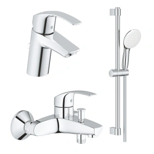 Готовый комплект для ванной комнаты GROHE Eurosmart, хром (129153)