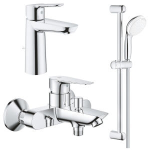 Готовый комплект для ванной комнаты GROHE BauEdge, хром (1000180)