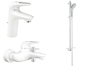 Готовый комплект для ванной комнаты GROHE Eurostyle, белая луна (NB0019)
