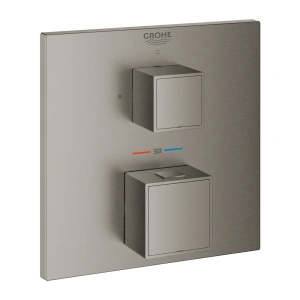 Внешняя часть термостата для душа GROHE Grohtherm Cube на 1 потребителя, темный графит матовый (24153AL0)