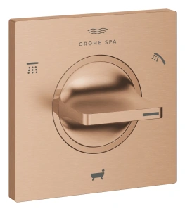 Внешняя часть переключателя потоков GROHE Allure на 3 положения, теплый закат матовый (19590DL1)